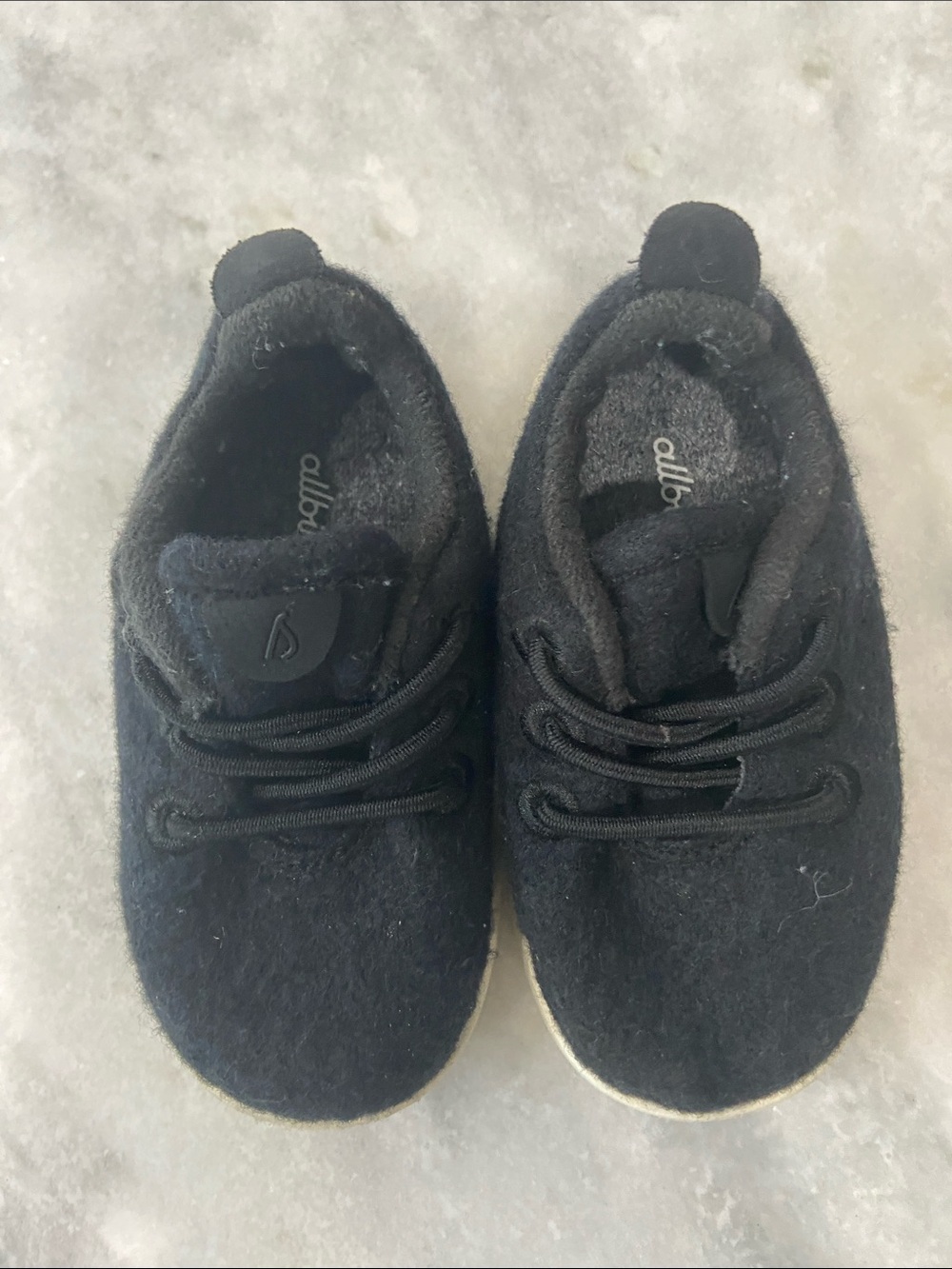 allbirds Kids Wool Runners - Black